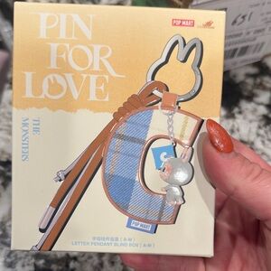 Pop Mart Pin for Love Keychain Letter L